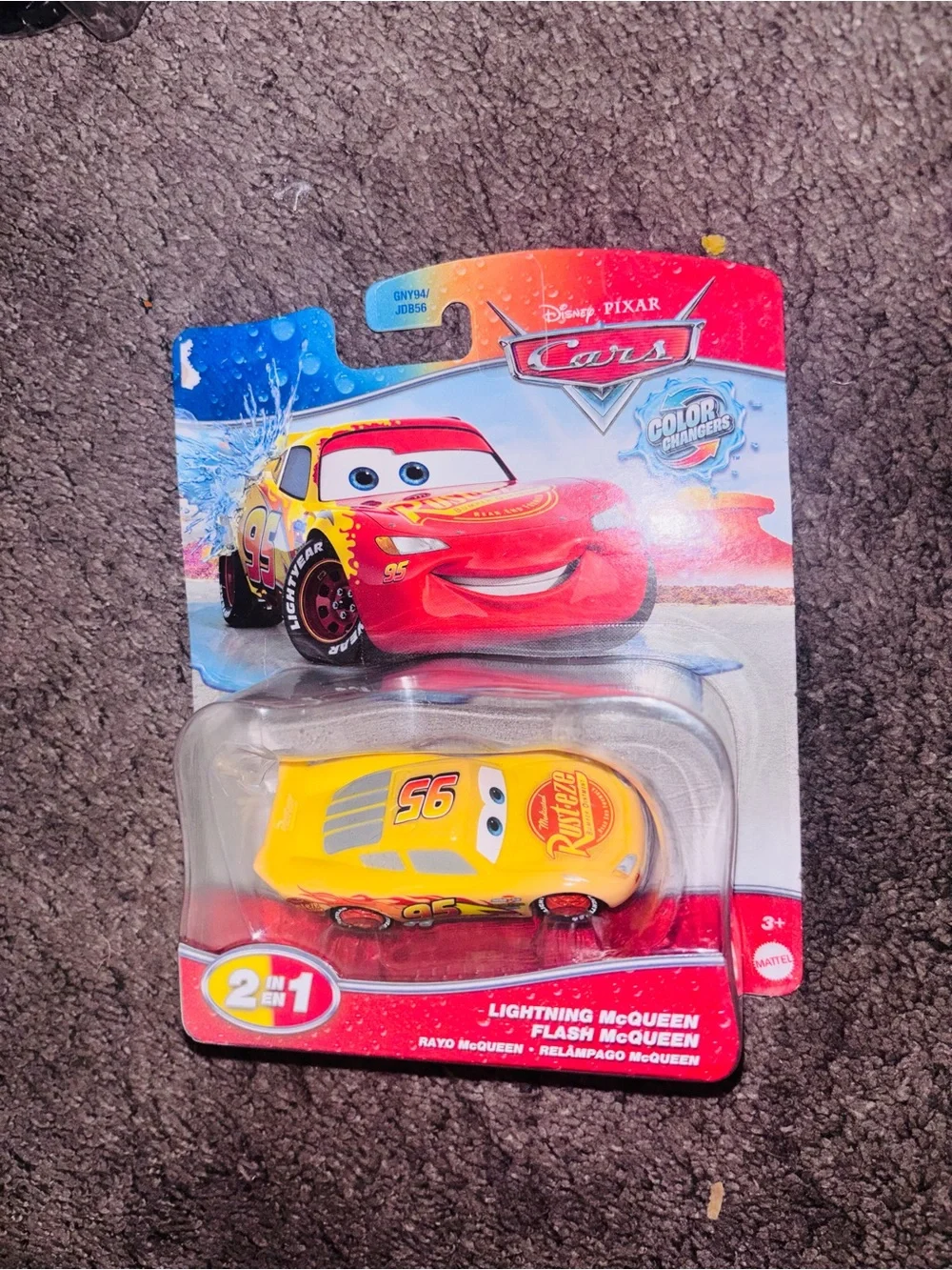 Mattel Lightning McQueen Color Changers Toy - Yellow & Red Accents